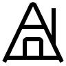 A-frame button